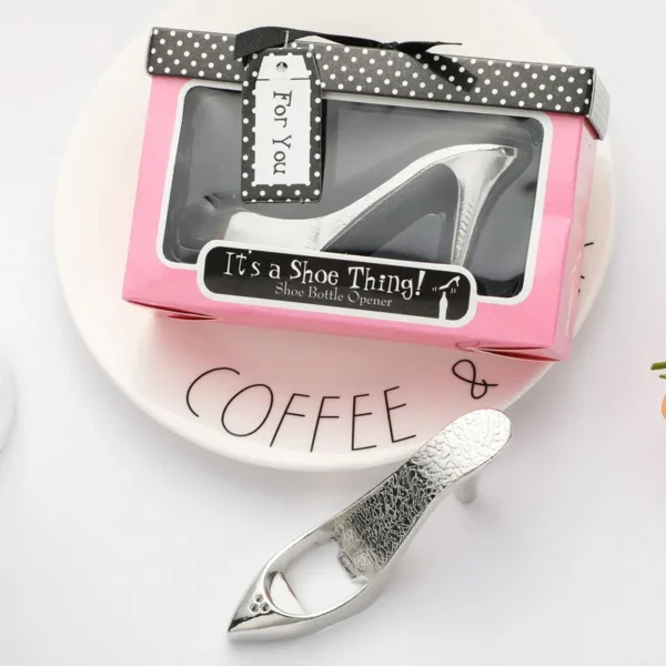 silver-High heels- creative - bottle opener-Wedding Gift